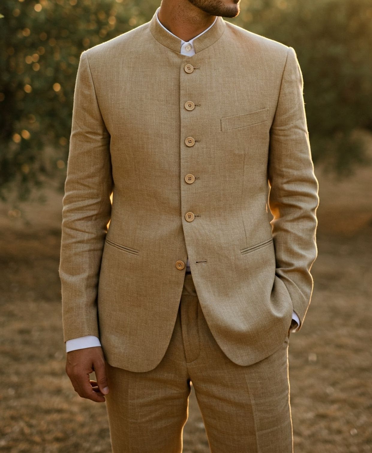 Veste Col Mao Homme Tunique Chinoise Homme LAVMHAB Col Mandarin